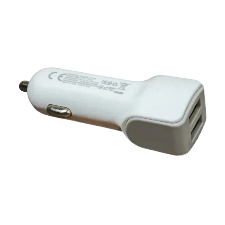 Автомобільний зарядний пристрій Hoco Z23 Grand Style 2 USB-A, 12 Вт, білий